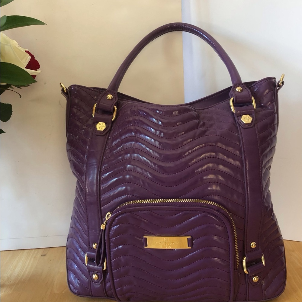 Kate Landry purple crossbody/satchel purse